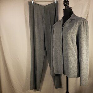 BURNS Grey Pantsuit Set - Size 10 - Women's
